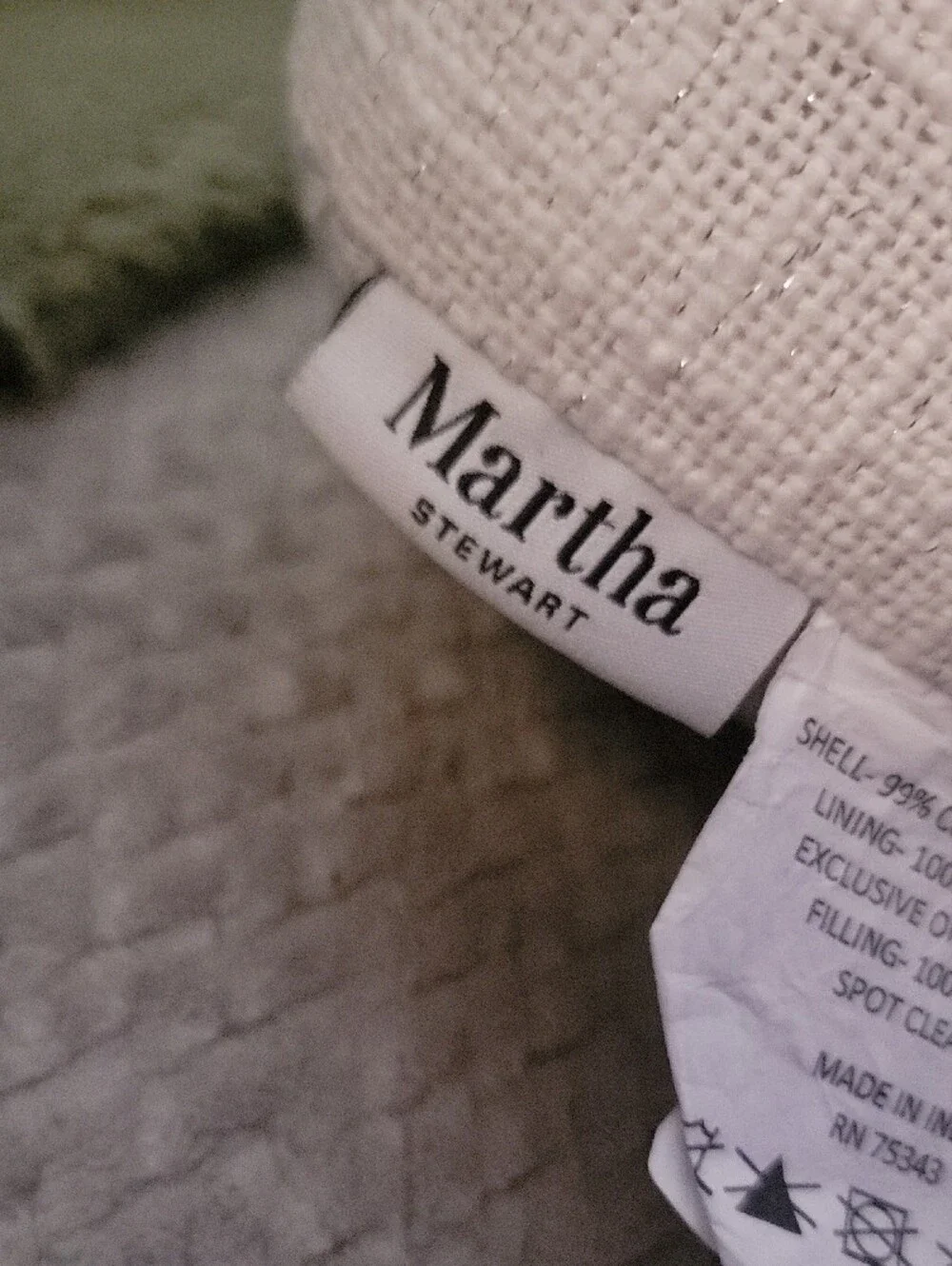 Martha Stewart Ghost Holding Wine Glass Pillow
